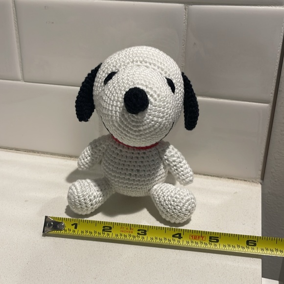 Handcrafted Snoopy Figure Toy Doll Amigurumi Crochet Peanuts Decor Handmade - Picture 9 of 10